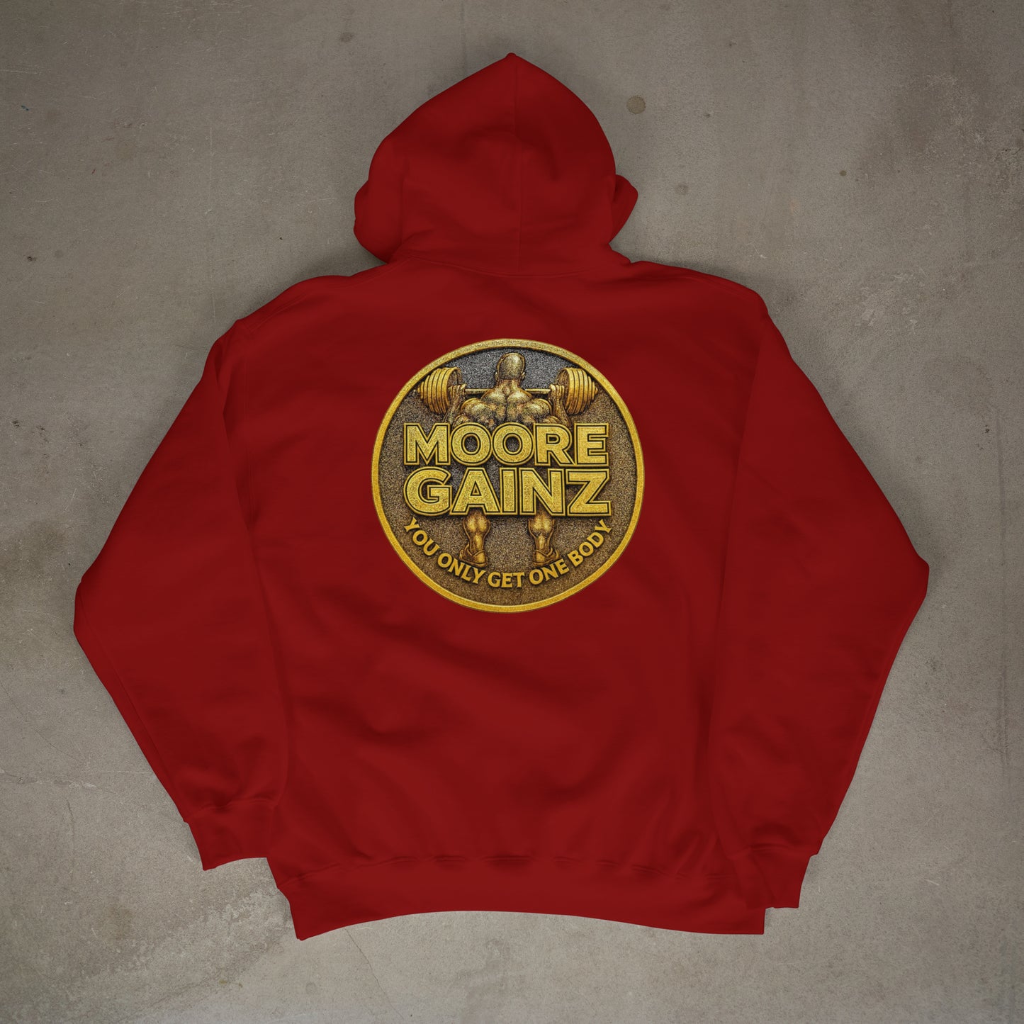 The Moore Gainz Gold Hoodie