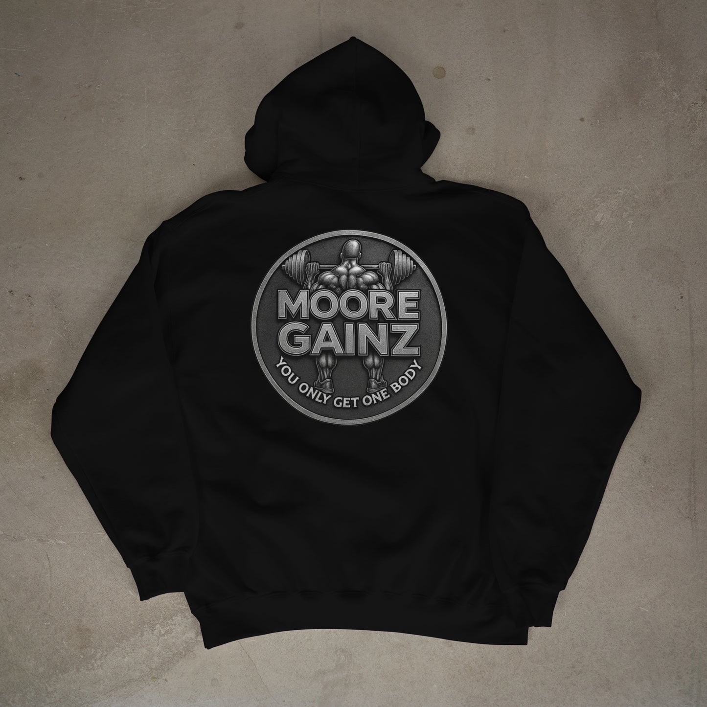 Moore Gainz Obsidian Hoodie