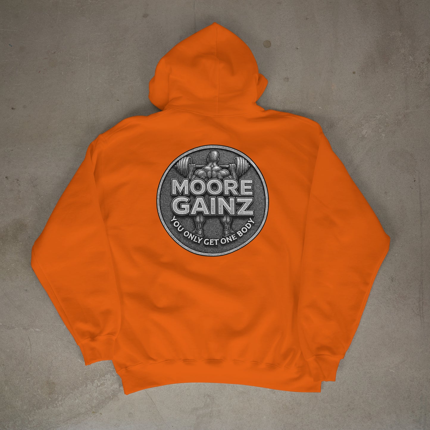 The Moore Gainz Silver Hoodie