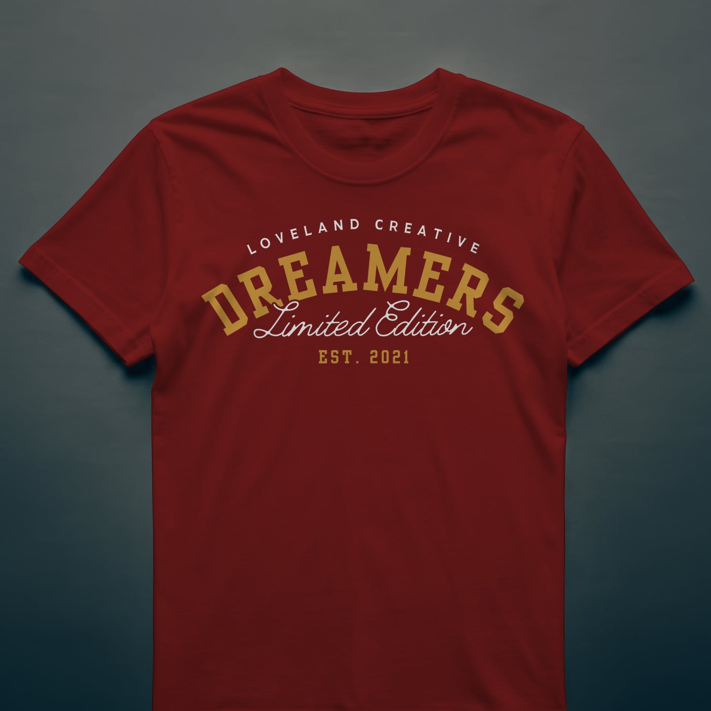 DREAMERS Signature T-Shirt (Gold & White)