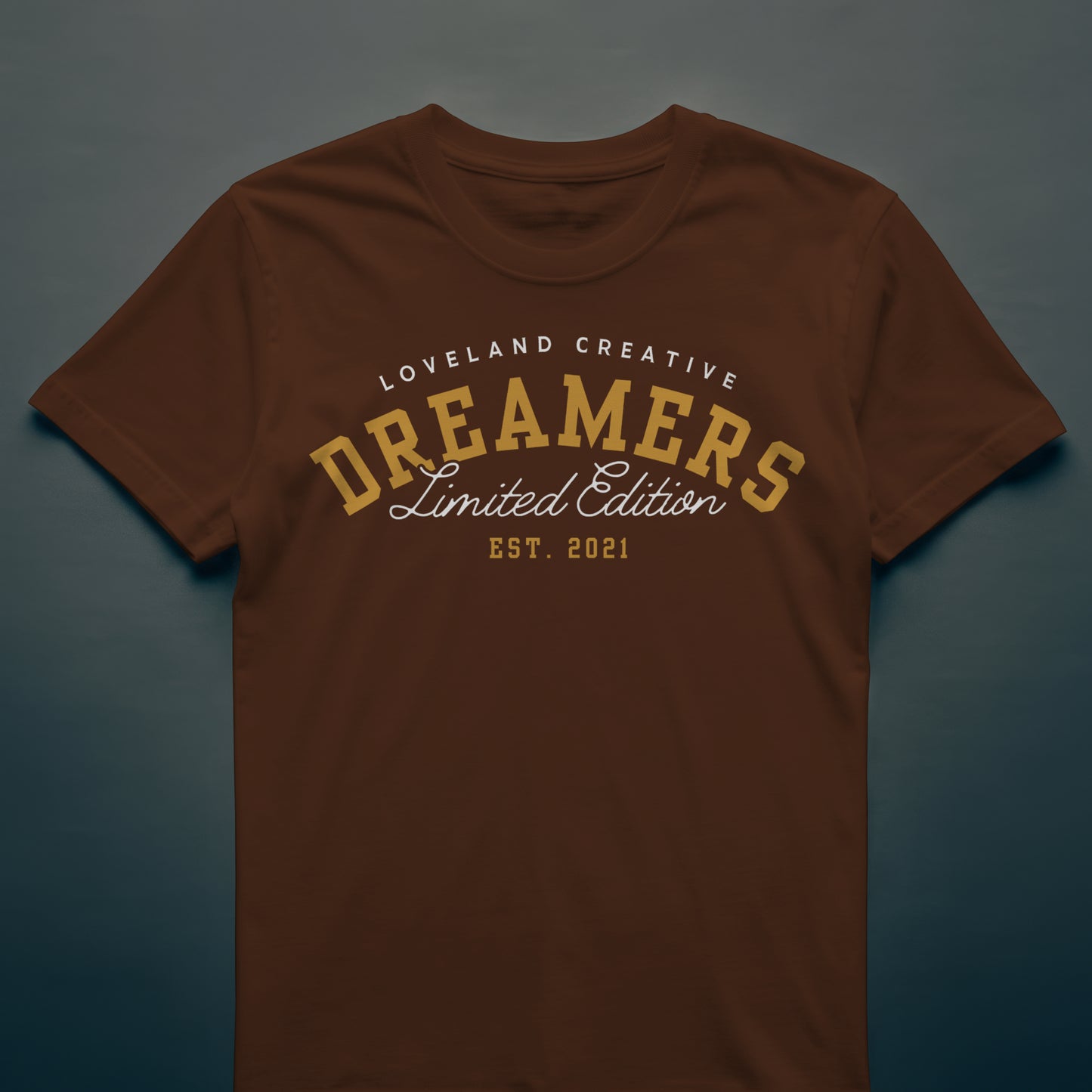 DREAMERS Signature T-Shirt (Gold & White)