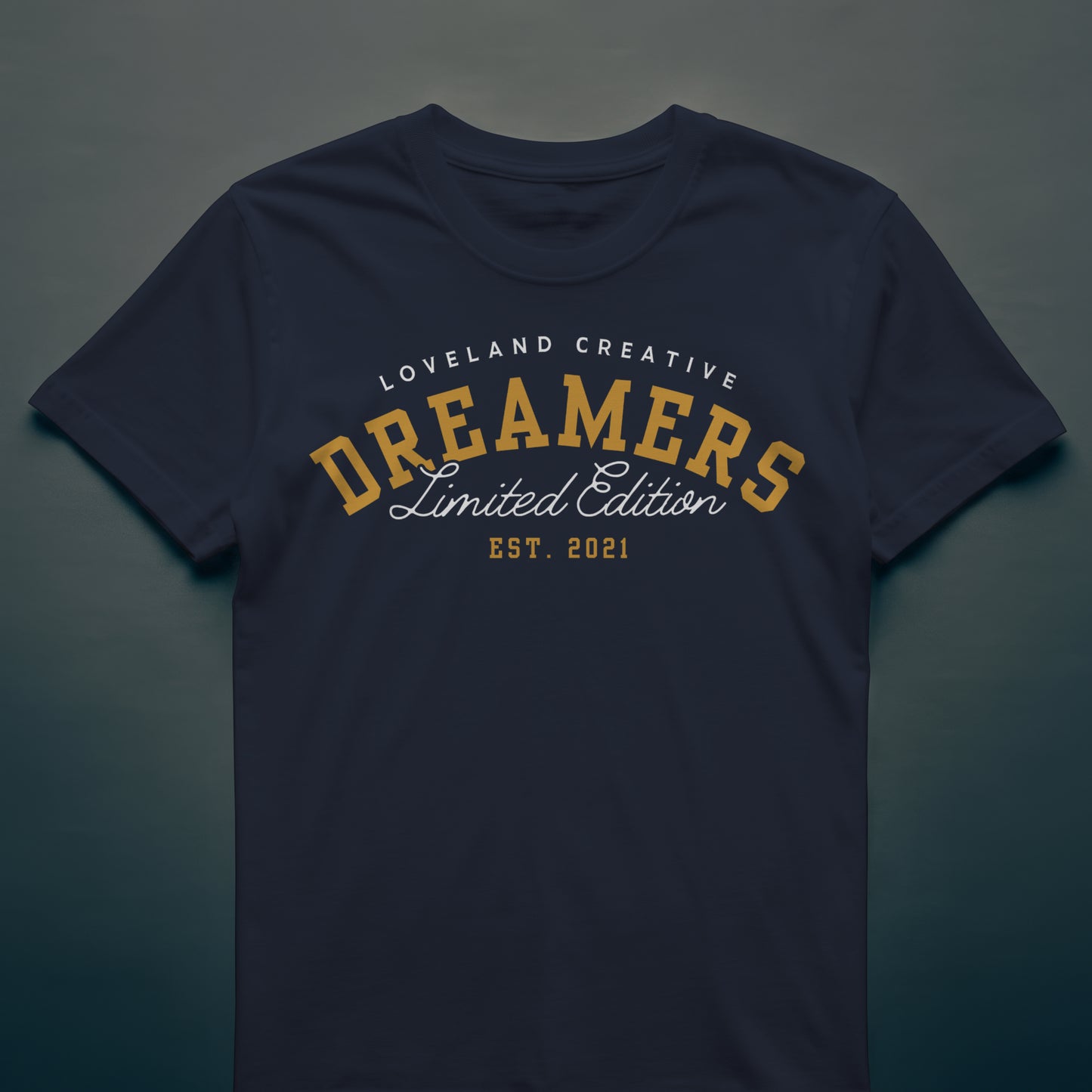 DREAMERS Signature T-Shirt (Gold & White)